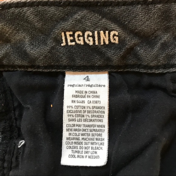 American Eagle Stretch Jegging Size 4 Black Wash - Picture 5 of 5
